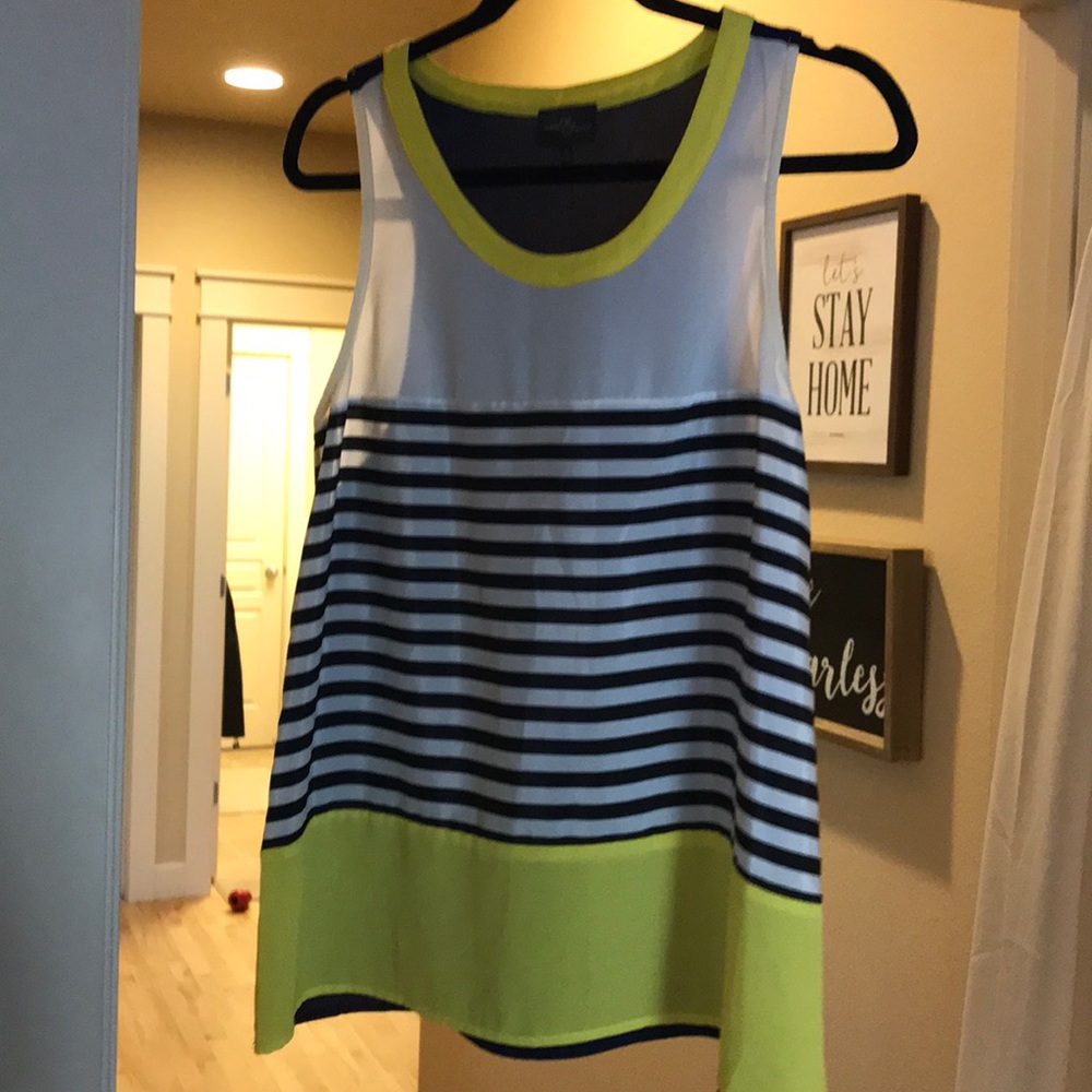 Striped top size medium